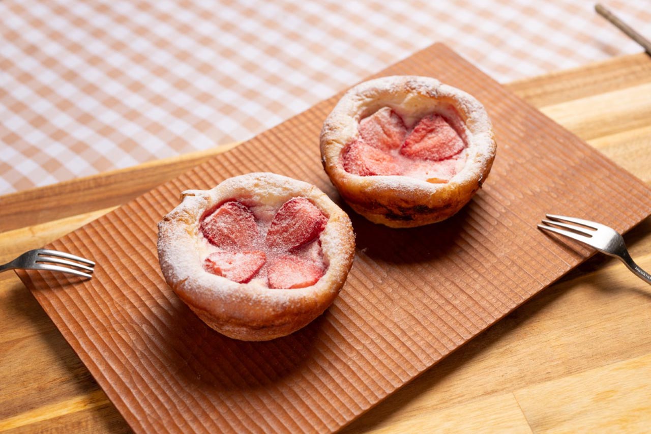 苺のチーズケーキ...